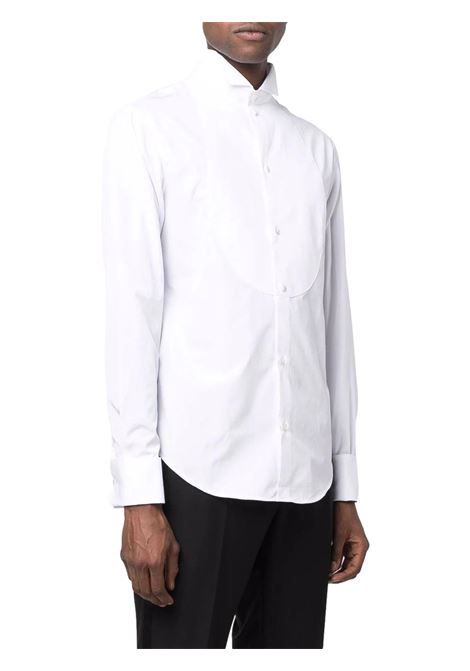 Poplin shirt with honeycomb weave front EMPORIO ARMANI | shirts | I1C70G I1C29101